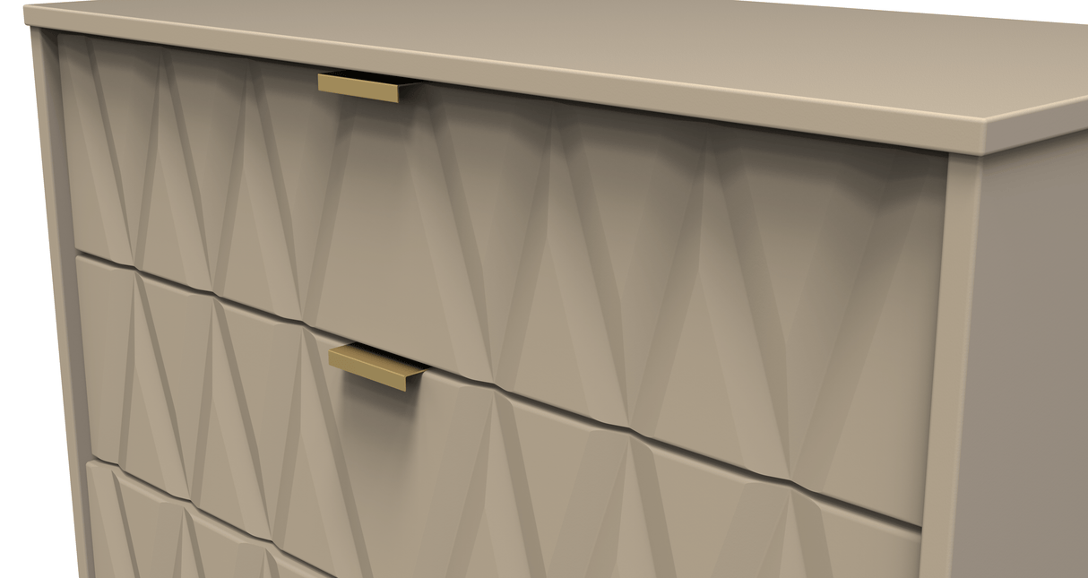 Diamond 4 Drawer Chest with Gold Hairpin Legs - Welcome Furniture