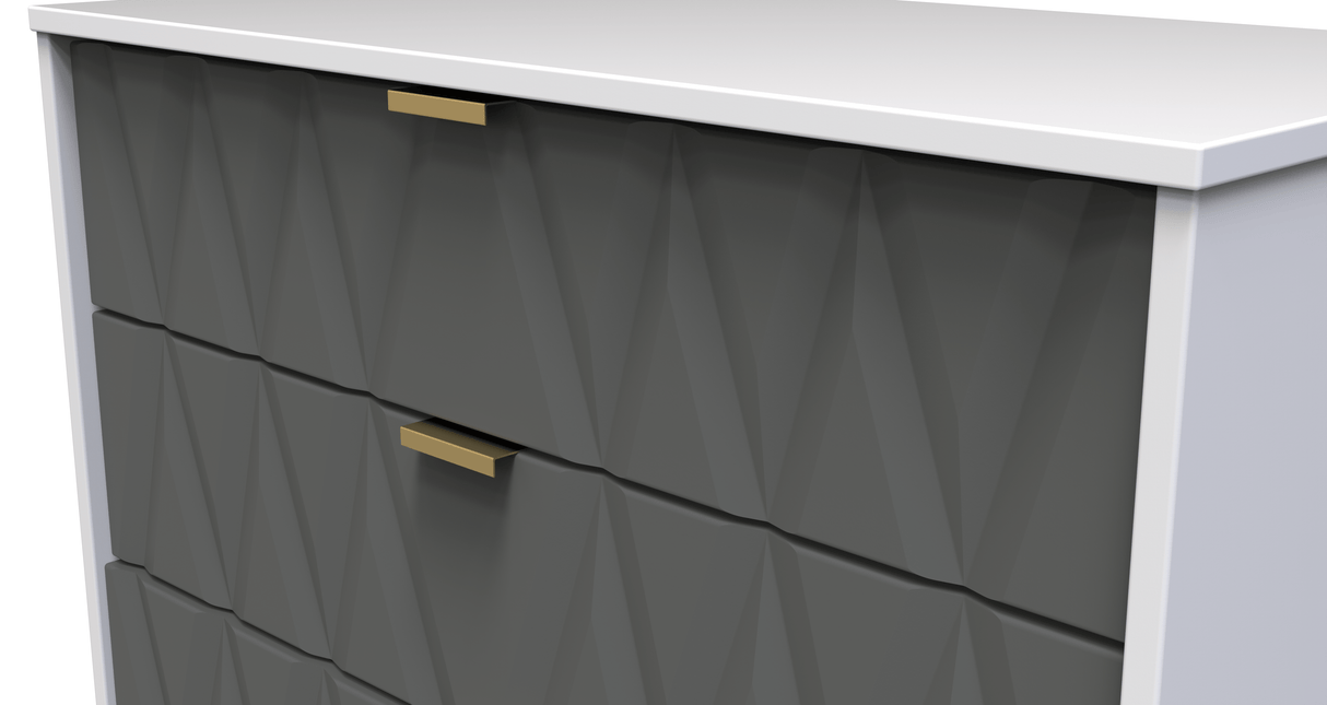 Diamond 4 Drawer Chest with Gold Hairpin Legs - Welcome Furniture