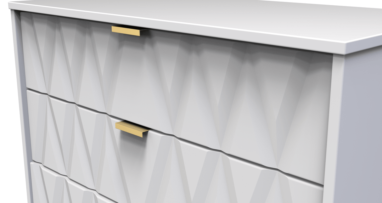 Diamond 4 Drawer Chest with Gold Hairpin Legs - Welcome Furniture