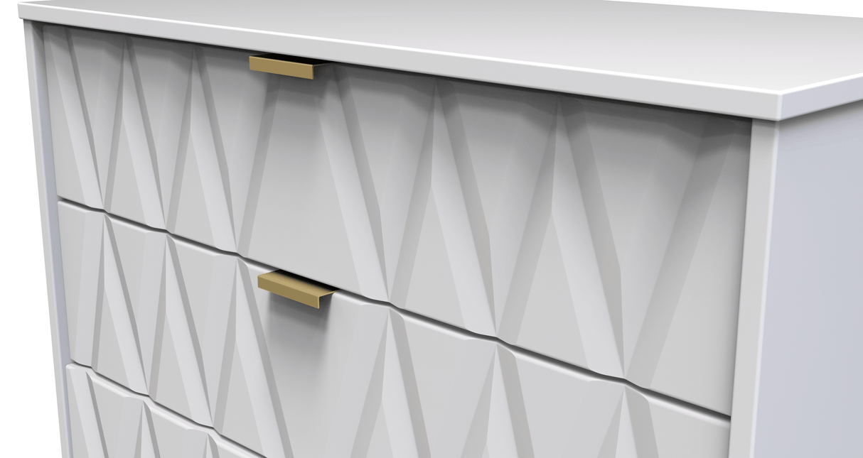 Diamond 5 Drawer Chest with Gold Hairpin Legs - Welcome Furniture