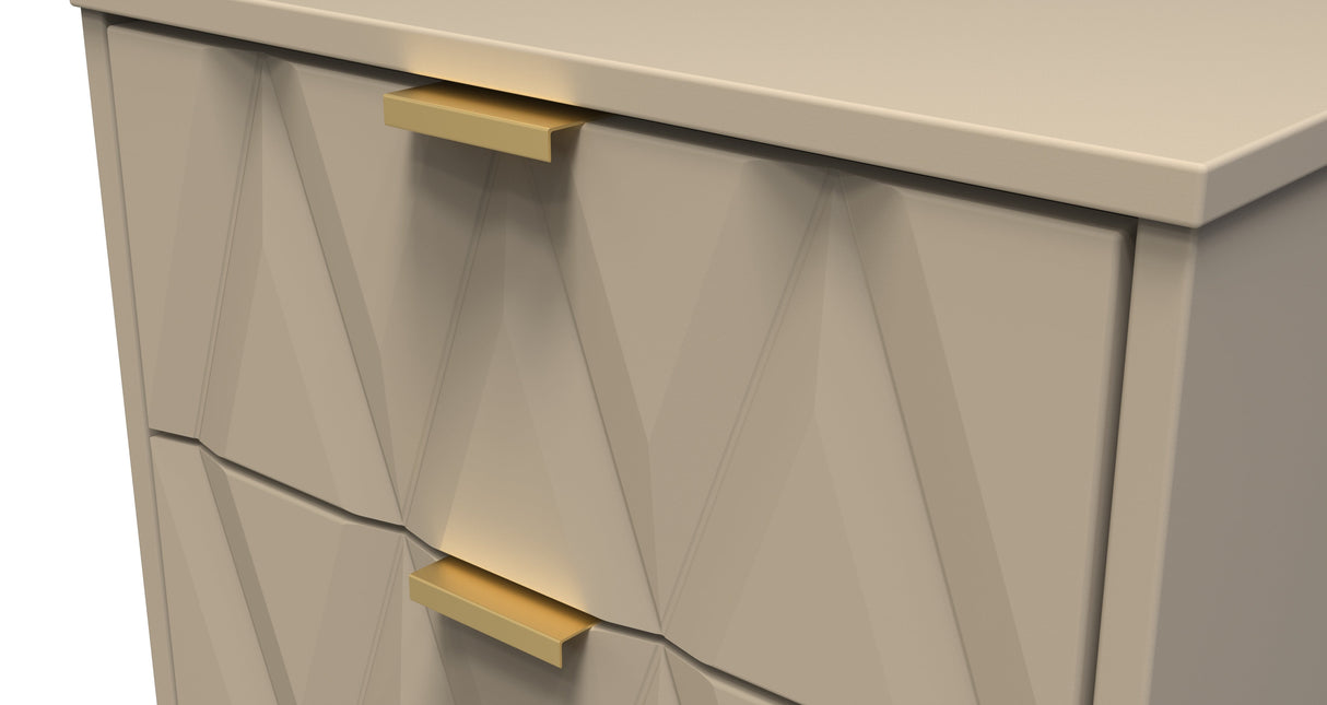 Diamond Narrow 5 Drawer Chest with Gold Hairpin Legs - Welcome Furniture