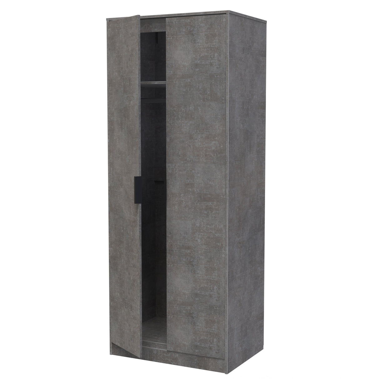 Diego 2 Door Wardrobe with Black Fittings - Welcome Furniture