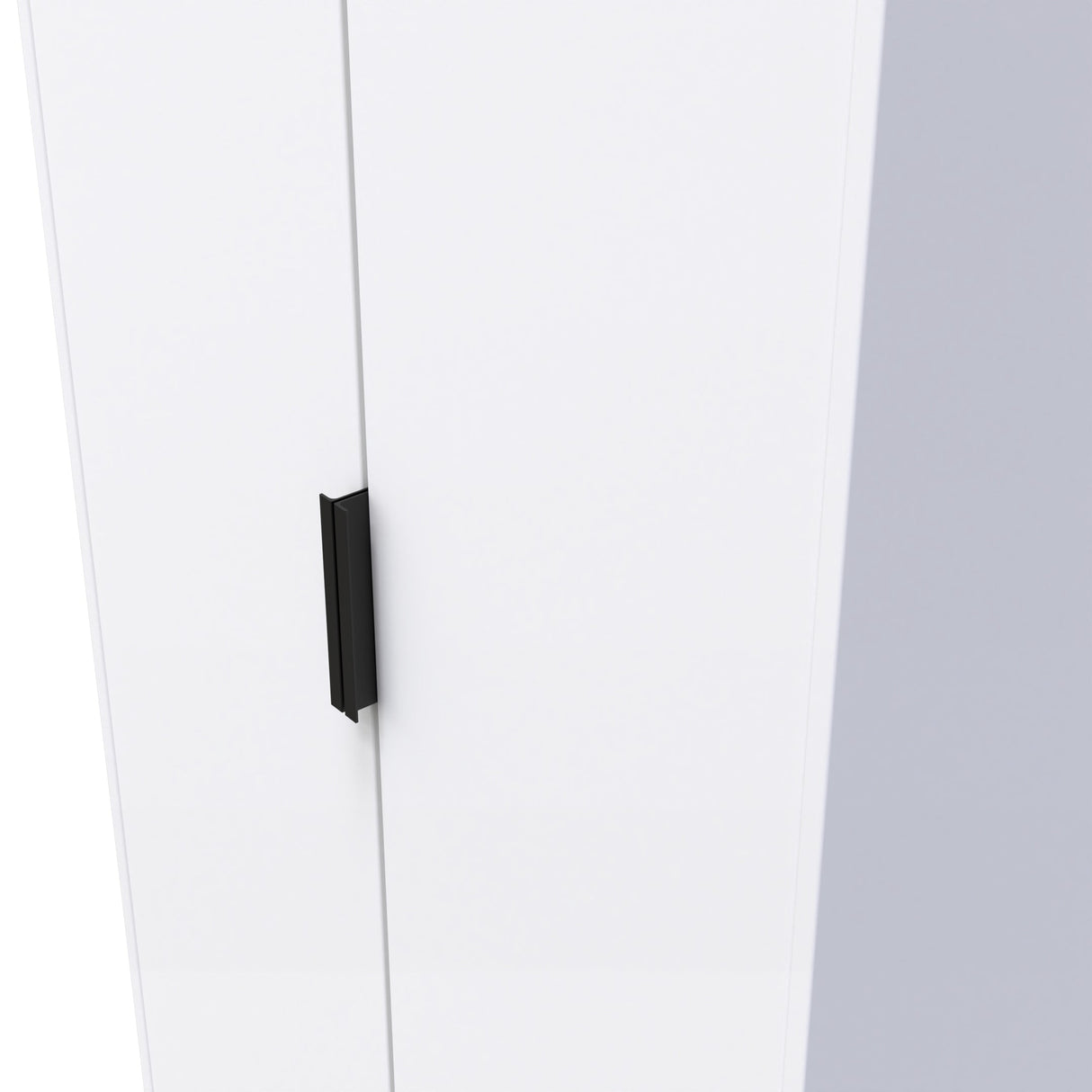 Diego 2 Door Wardrobe with Black Fittings - Welcome Furniture