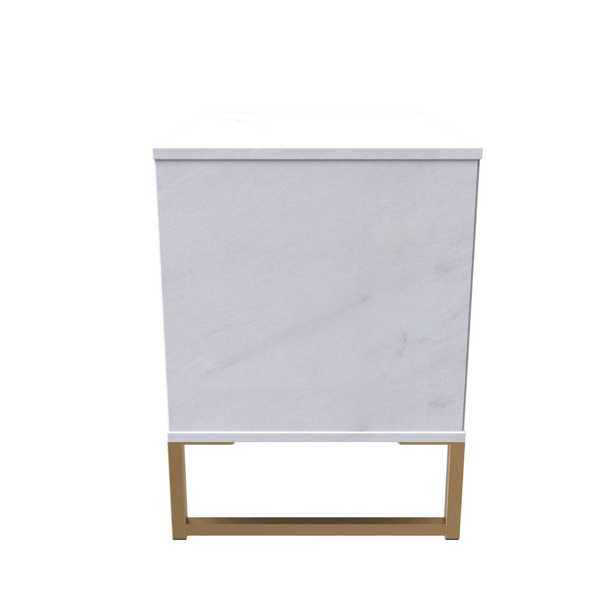 Diego 2 Drawer Midi Bedside Cabinet with Gold Frame Legs - Welcome Furniture
