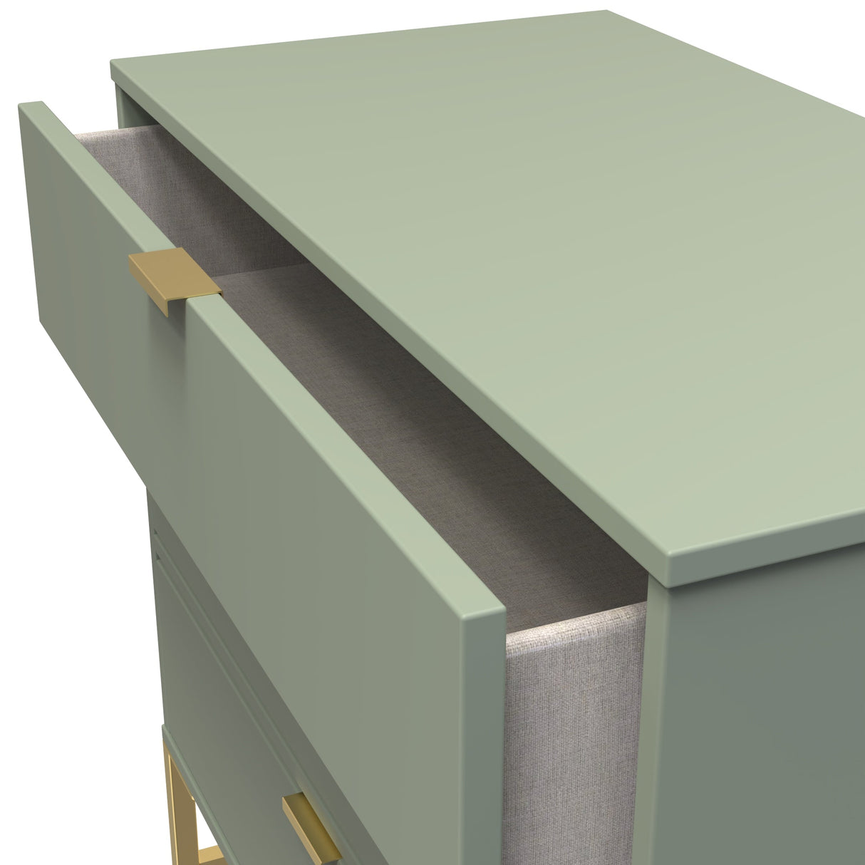 Diego 3 Drawer Chest with Gold Frame Legs - Welcome Furniture