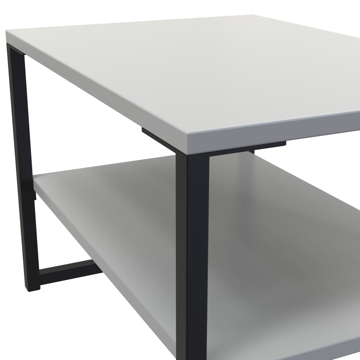 Diego Lamp Table with Black Frame Legs - Welcome Furniture