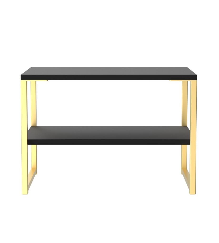 Diego Lamp Table with Gold Frame Legs - Welcome Furniture