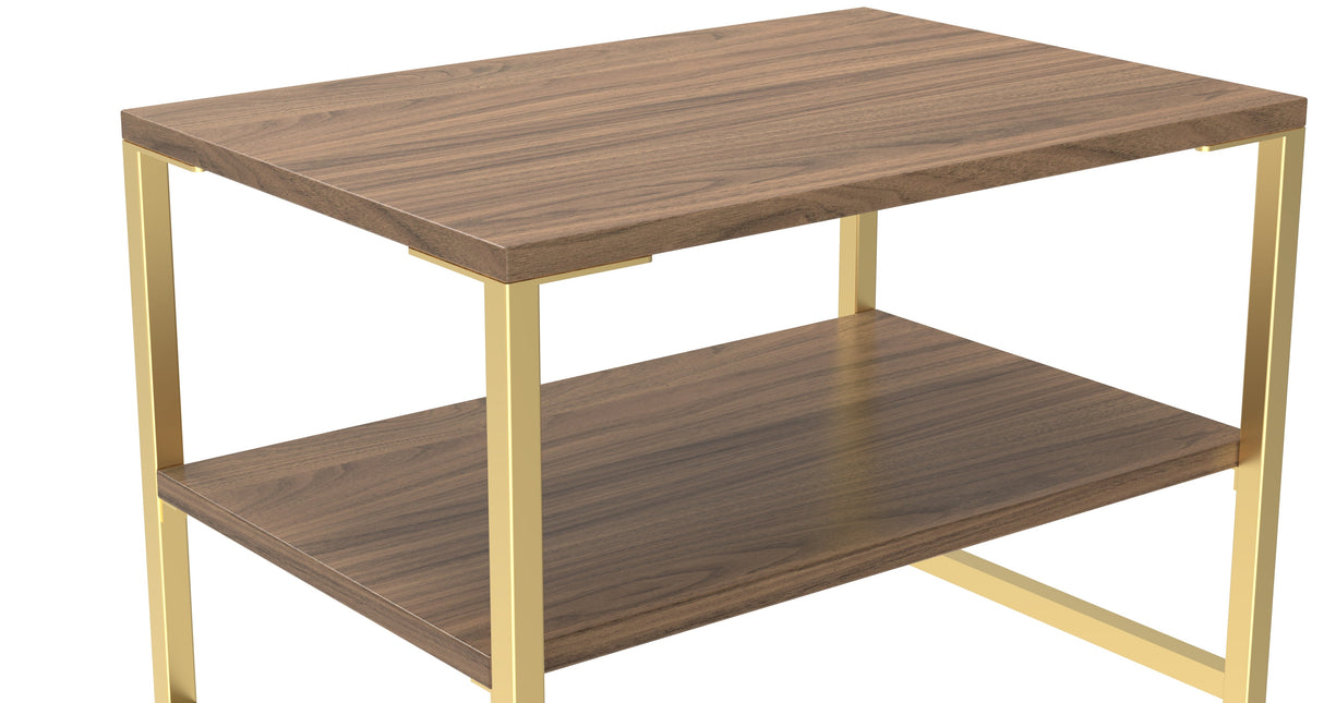 Diego Lamp Table with Gold Frame Legs - Welcome Furniture