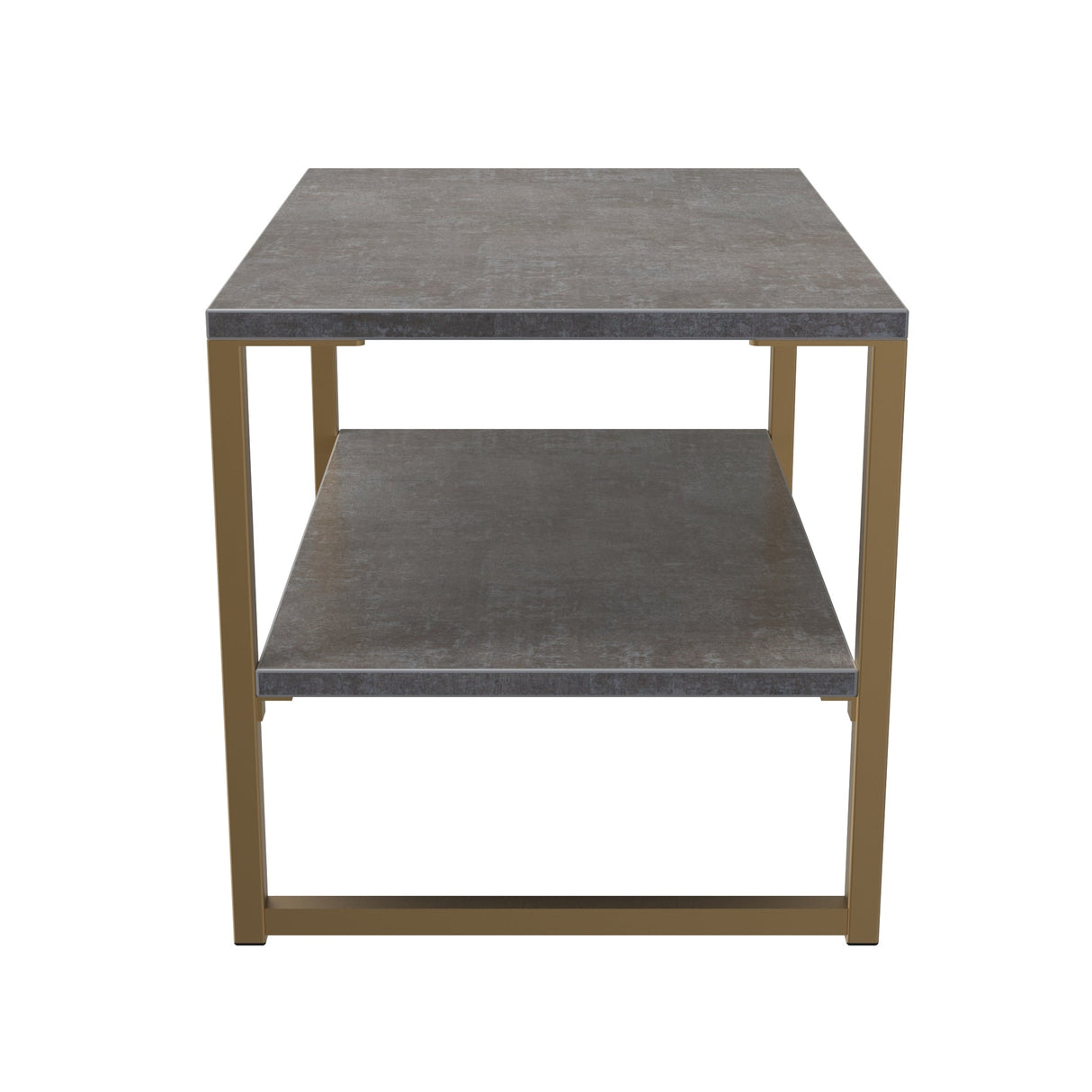 Diego Lamp Table with Gold Frame Legs - Welcome Furniture