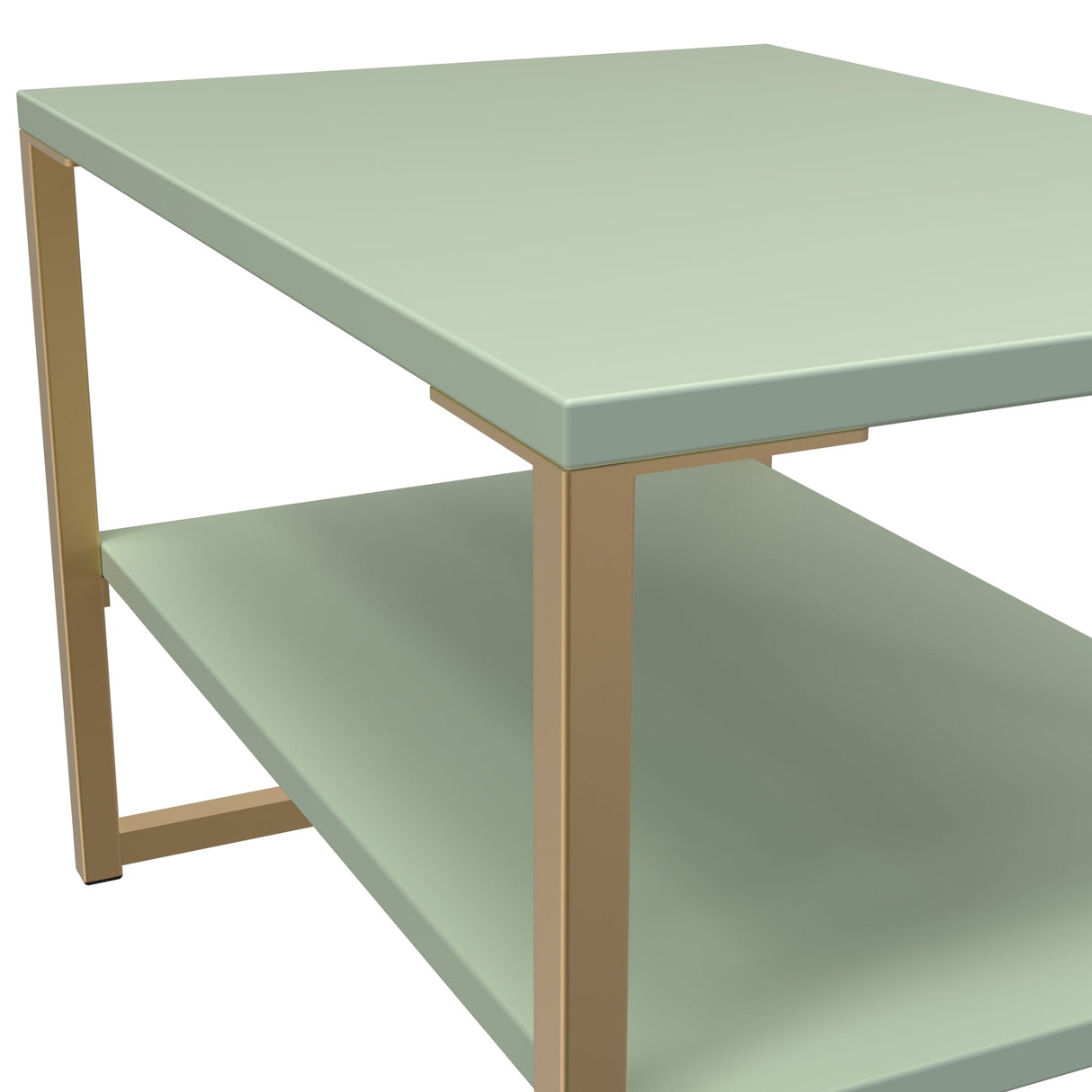 Diego Lamp Table with Gold Frame Legs - Welcome Furniture