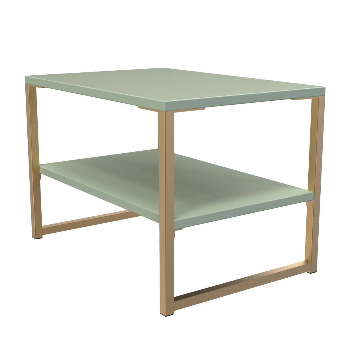 Diego Lamp Table with Gold Frame Legs - Welcome Furniture