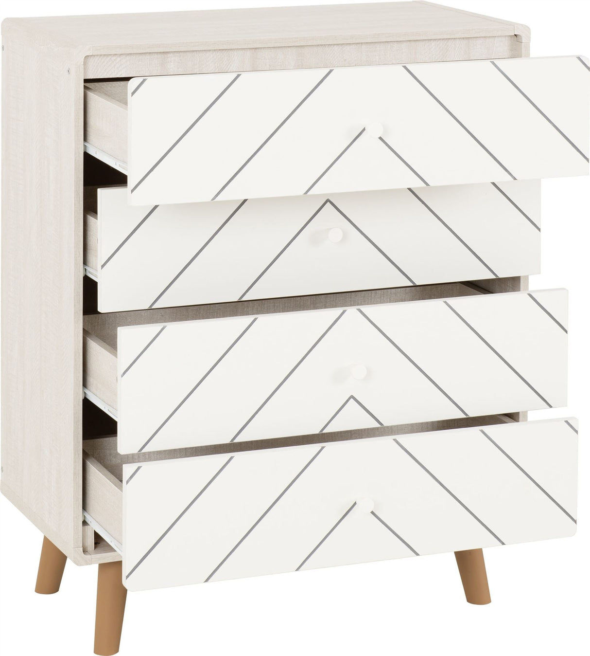 Dixie 4 Drawer Chest - Seconique