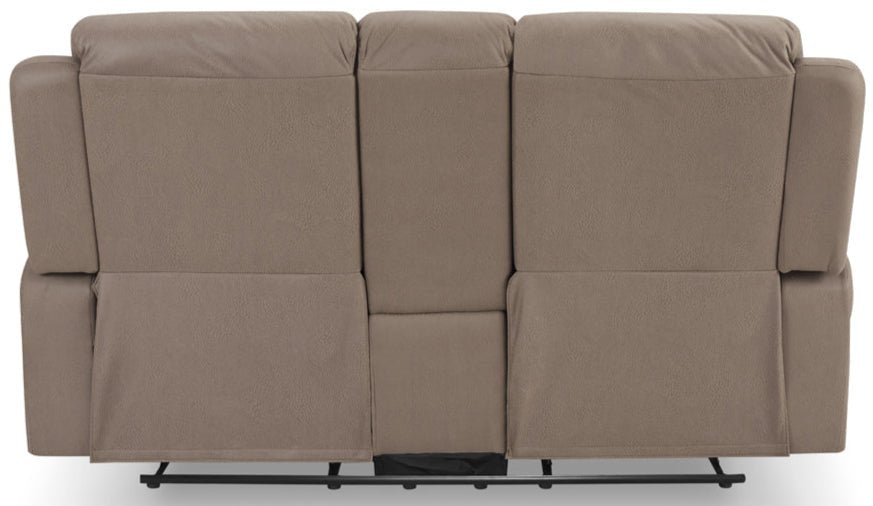 Doran Air Leather Console Manual Recliner 2 Seater Sofa - TGC