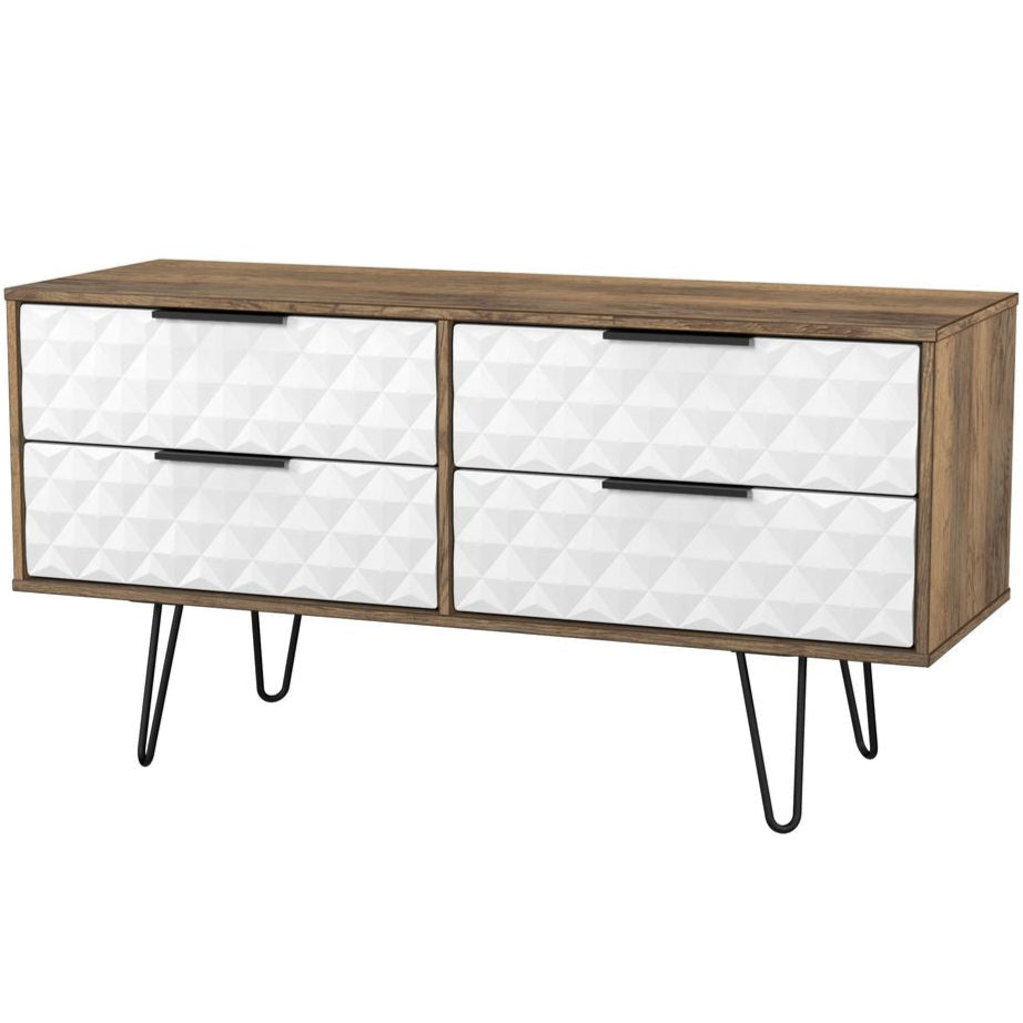 Harlequin 4 Drawer Bed Box with Black Hairpin Legs