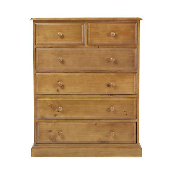 Maple 6 Drawer Tall Chest of Drawers