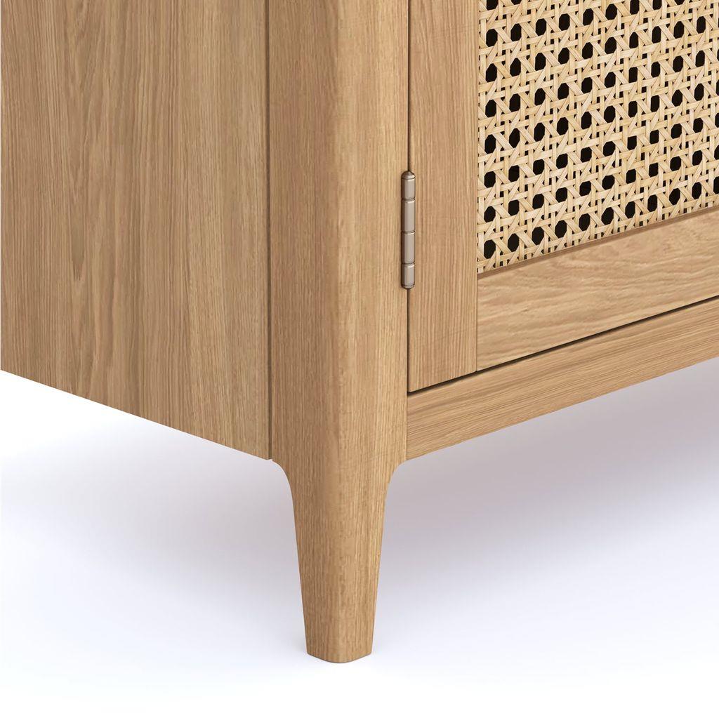 Cypress 1 Door 3 Drawer Rattan Sideboard