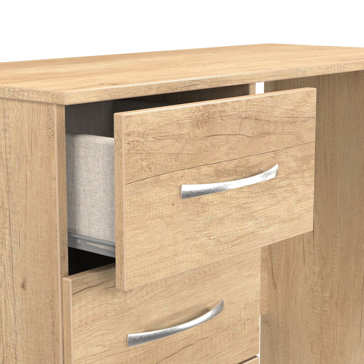 Avon 3 Drawer Single Pedestal Vanity