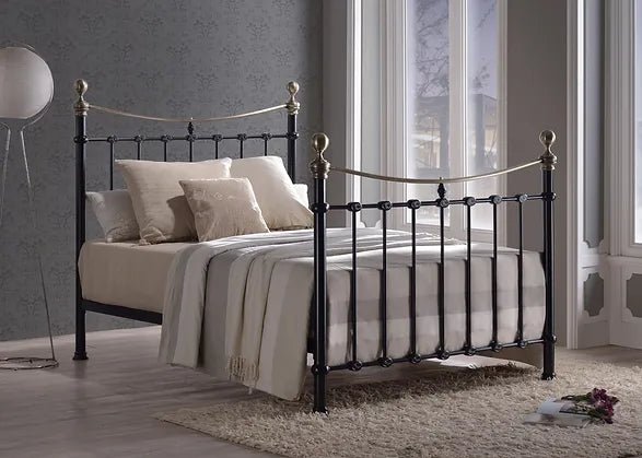 Elizabeth Metal High Foot End Bed Frame - Time Living