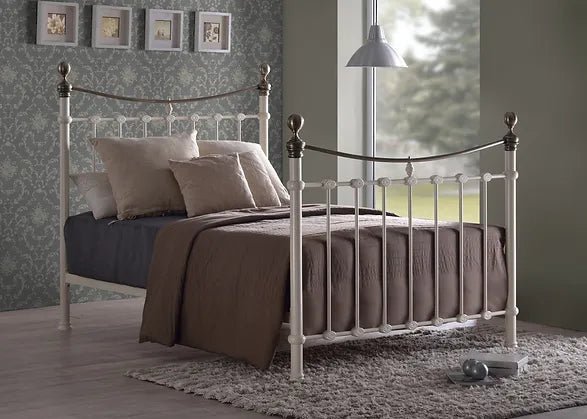Elizabeth Metal High Foot End Bed Frame - Time Living