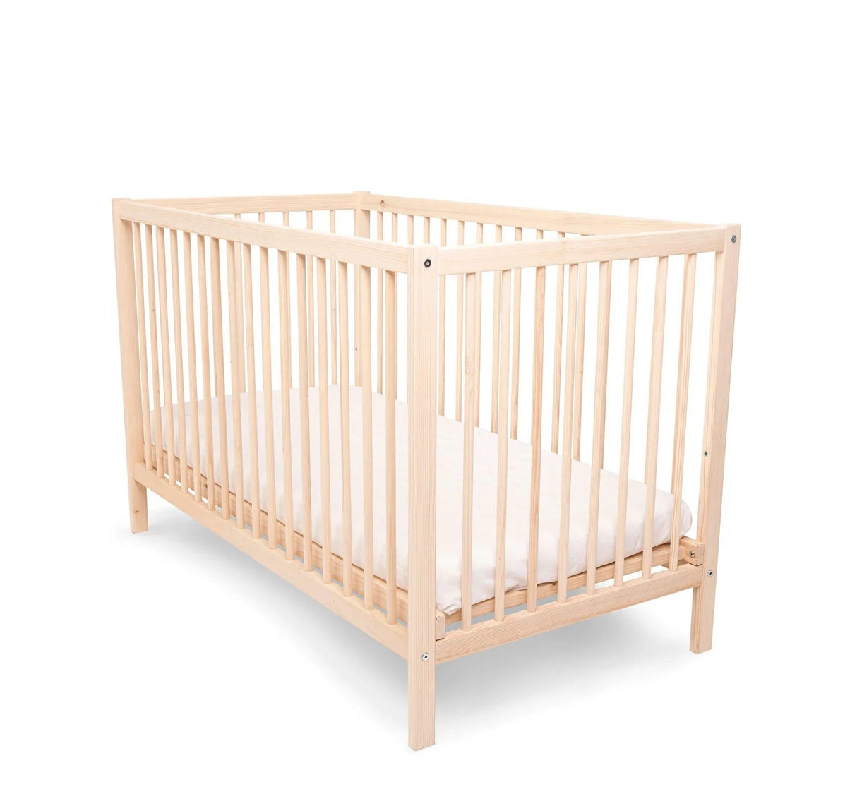 Ella Wooden Cot 120 x 60cm with Adjustable Levels - Swish Furniture