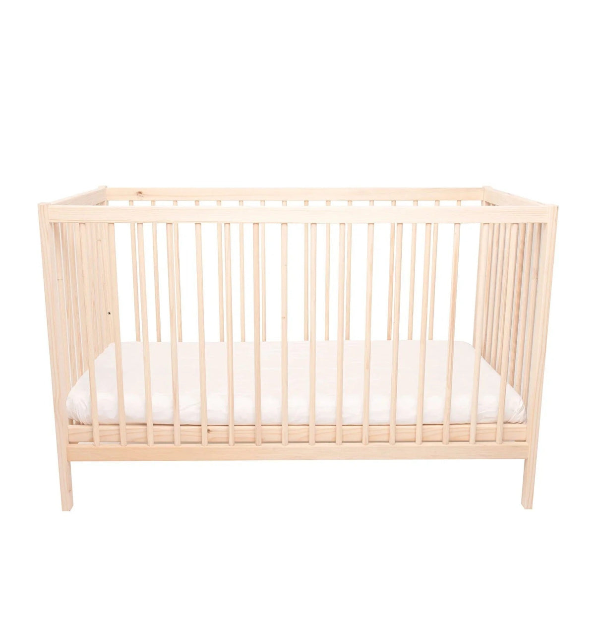 Ella Wooden Cot 120 x 60cm with Adjustable Levels - Swish Furniture