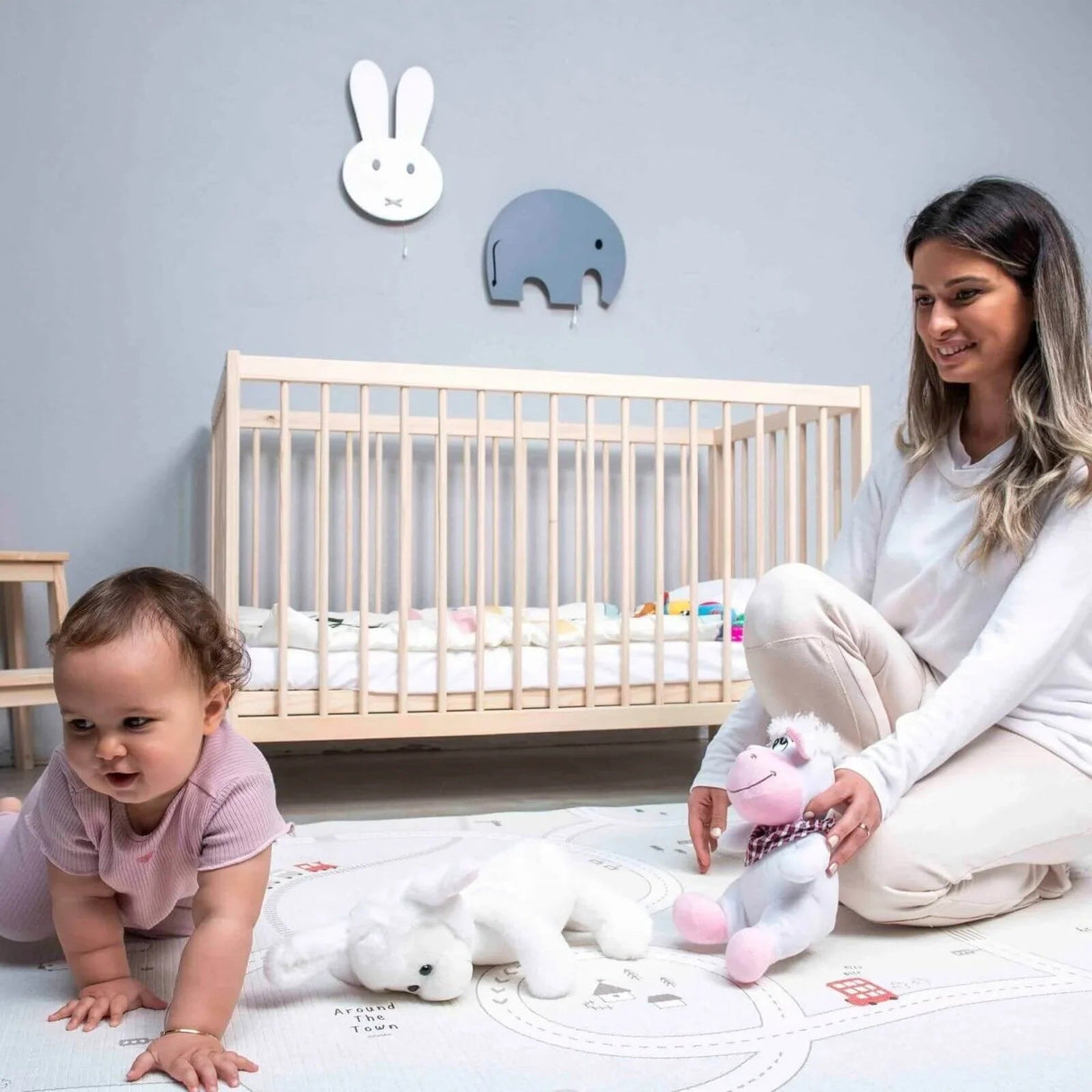 Ella Wooden Cot 120 x 60cm with Adjustable Levels - Swish Furniture