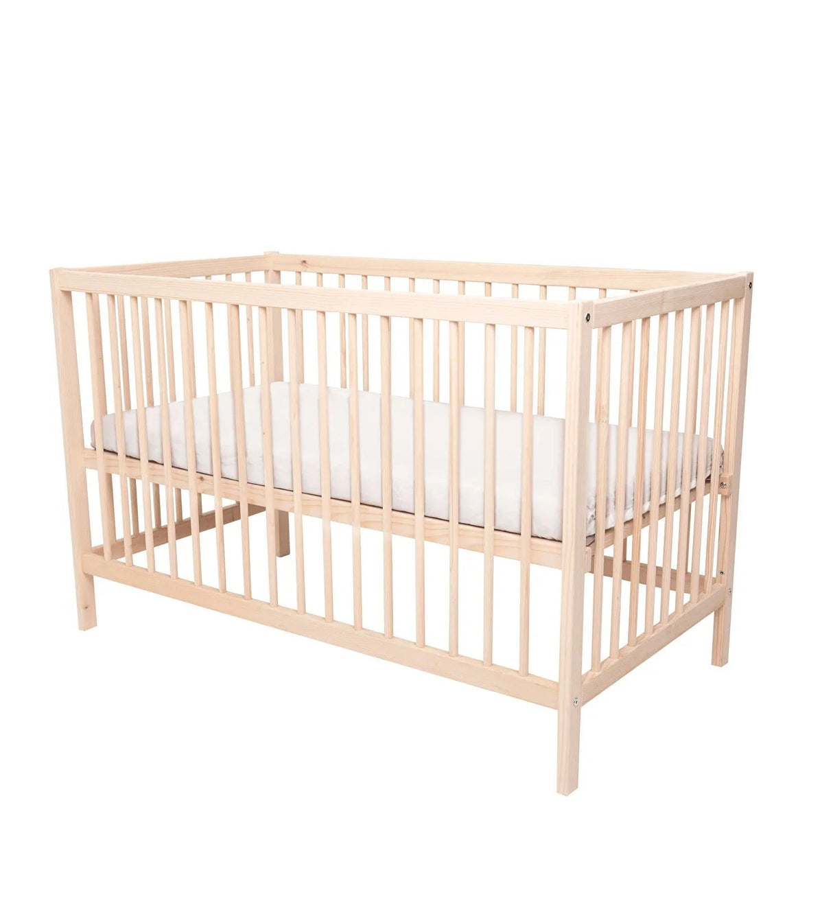 Ella Wooden Cot 120 x 60cm with Adjustable Levels - Swish Furniture