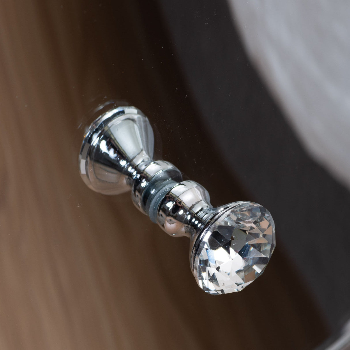 Elysee Mirrored Glass 2 Drawer Bedside - Birlea