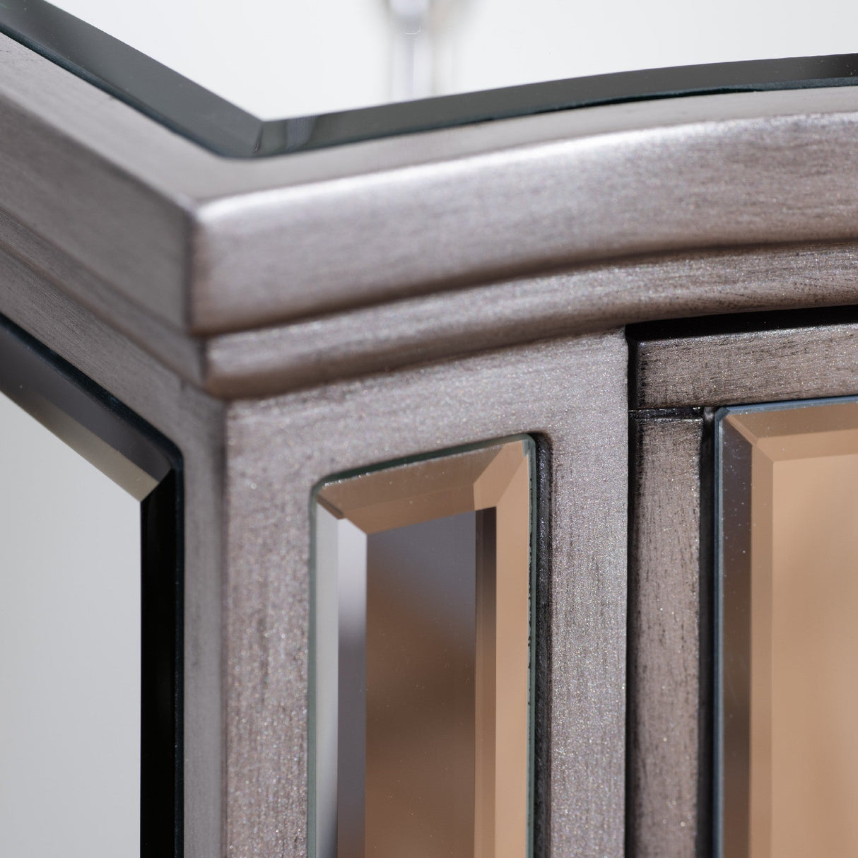 Elysee Mirrored Glass 2 Drawer Bedside - Birlea