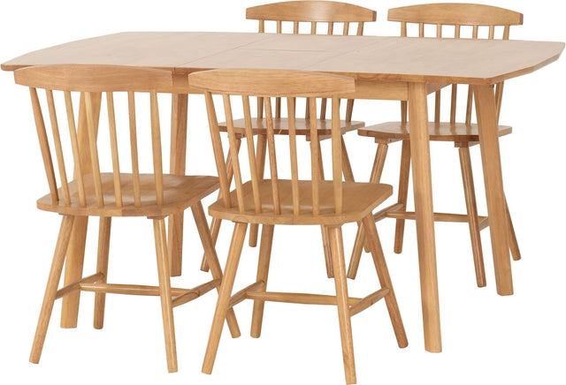 Emery Extending Dining Set (4 Chairs) - Seconique