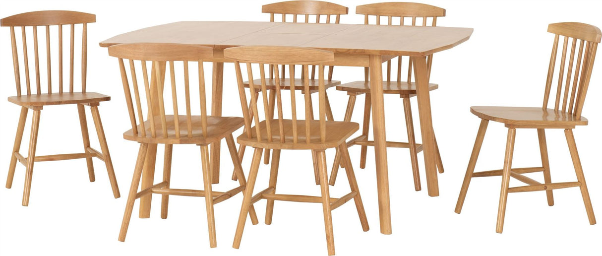 Emery Extending Dining Set (6 Chairs) - Seconique
