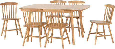 Emery Extending Dining Set (6 Chairs) - Seconique