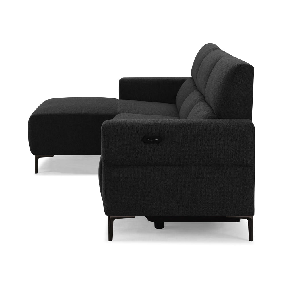 Emma 3 Seater Left Hand Chaise Recliner Sofa - TGC