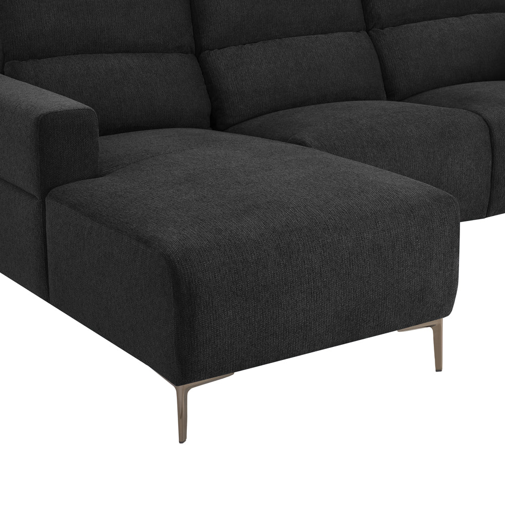 Emma 3 Seater Left Hand Chaise Recliner Sofa - TGC