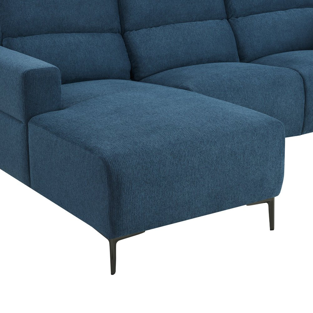 Emma 3 Seater Left Hand Chaise Recliner Sofa - TGC