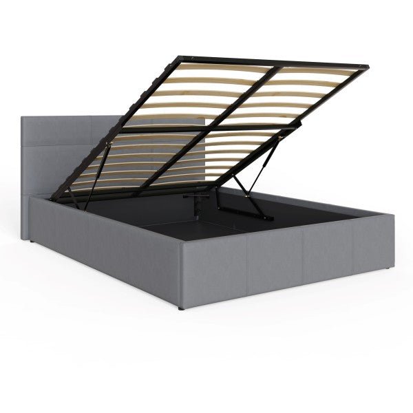 End Lift Ottoman Bed Faux Leather - GFW