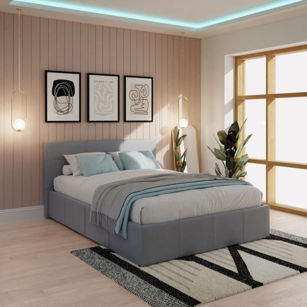 End Lift Ottoman Bed Faux Leather - GFW