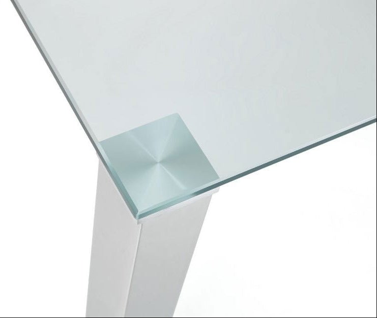 Enzo Dining Table & 4 Calabria Cantilever Velvet Chairs - Julian Bowen