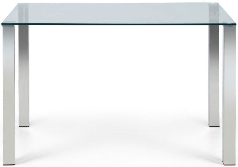 Enzo Dining Table & 4 Calabria Cantilever Velvet Chairs - Julian Bowen