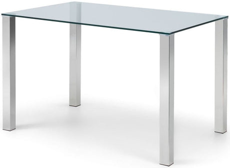 Enzo Glass Dining Table - Julian Bowen
