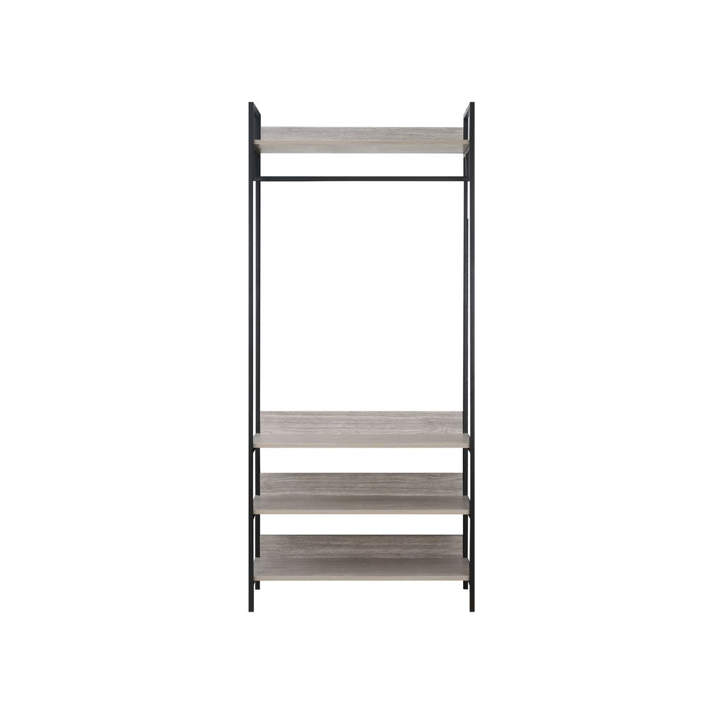 Alva Open Wardrobe with 2 Drawers 3 Piece Bedroom Set