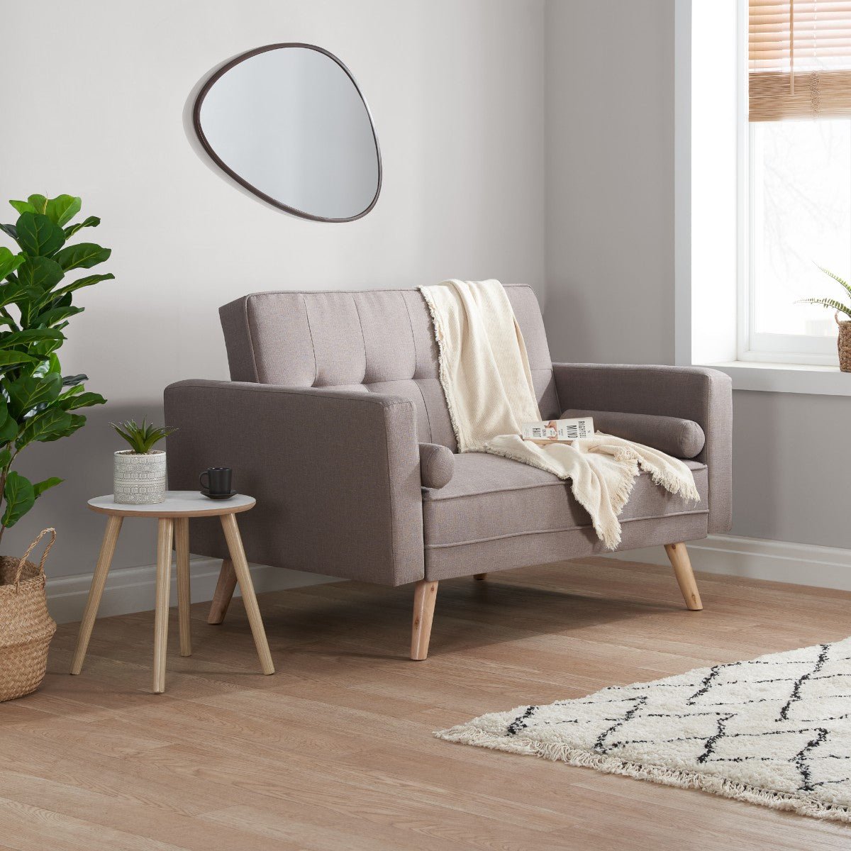 Ethan Fabric Sofa Bed - Birlea