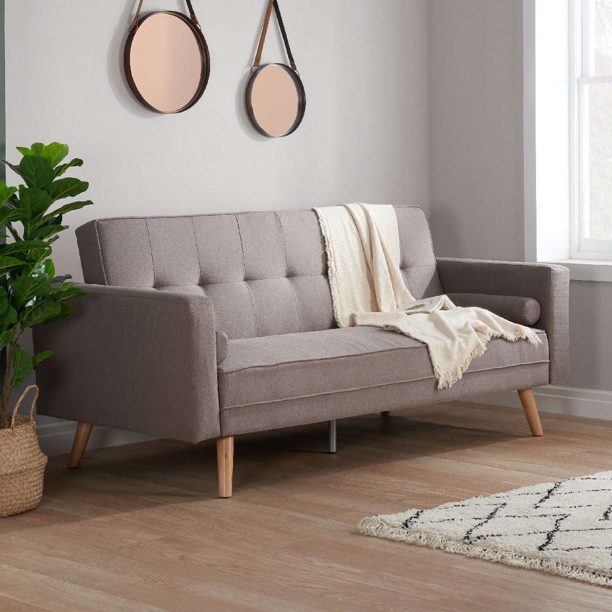 Ethan Fabric Sofa Bed - Birlea