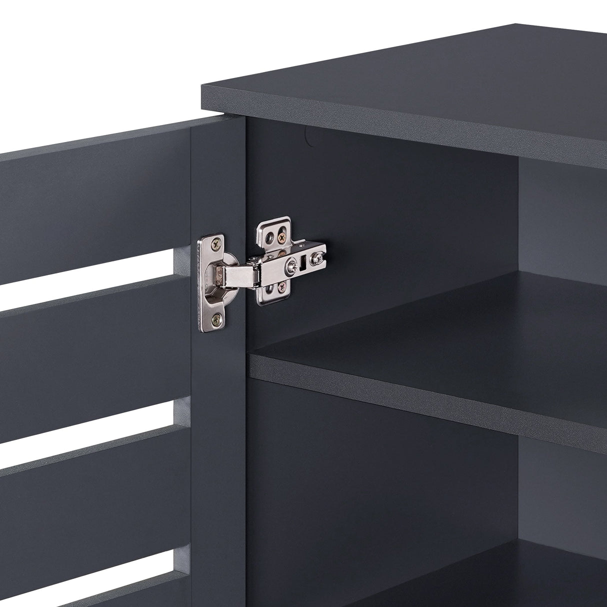 Euston Modern 2 Door Shoe Storage Cabinet - Swish Furniture