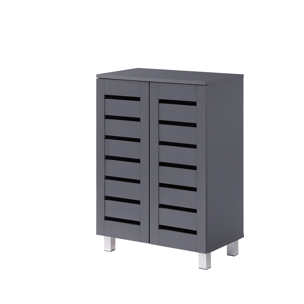 Euston Modern 2 Door Shoe Storage Cabinet - Swish Furniture