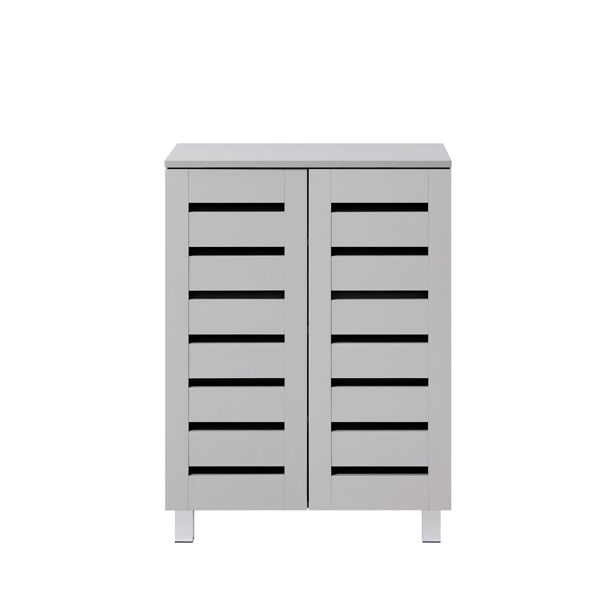 Euston Modern 2 Door Shoe Storage Cabinet - Swish Furniture