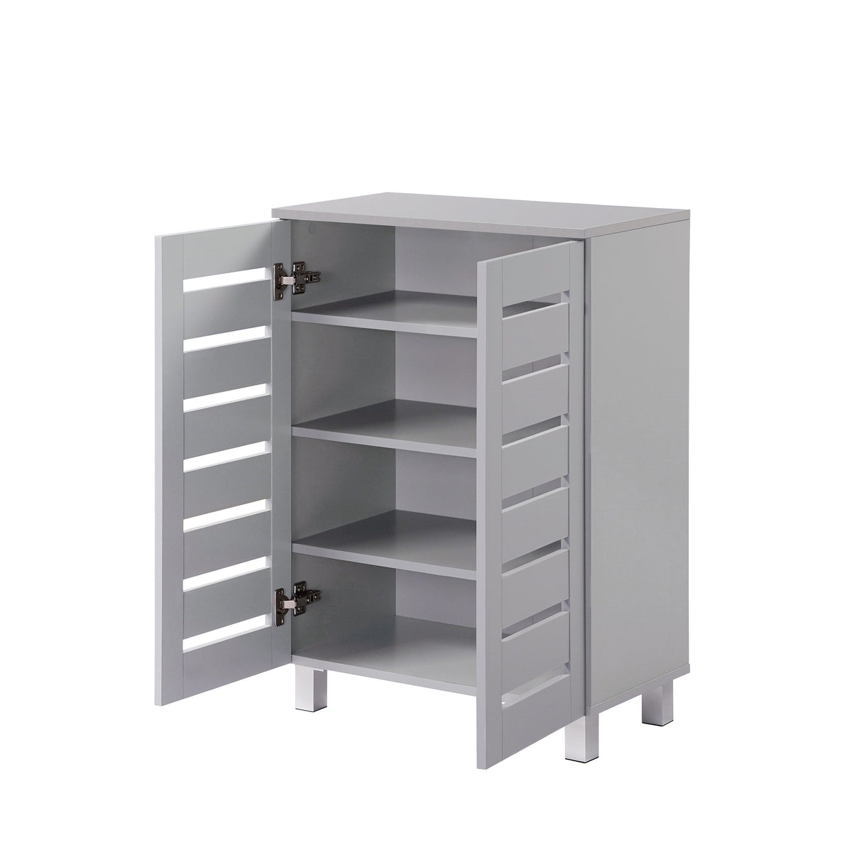 Euston Modern 2 Door Shoe Storage Cabinet - Swish Furniture