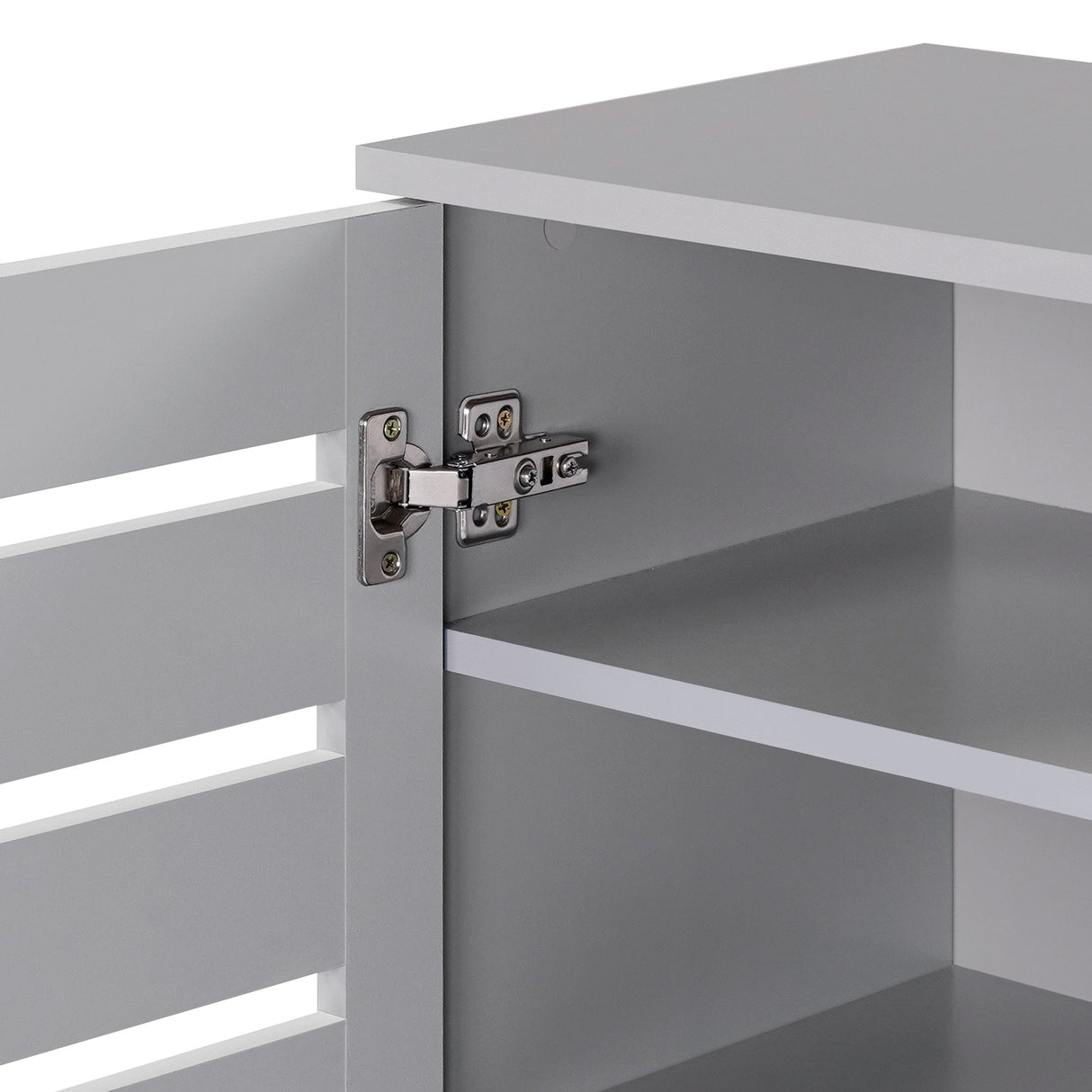 Euston Modern 2 Door Shoe Storage Cabinet - Swish Furniture