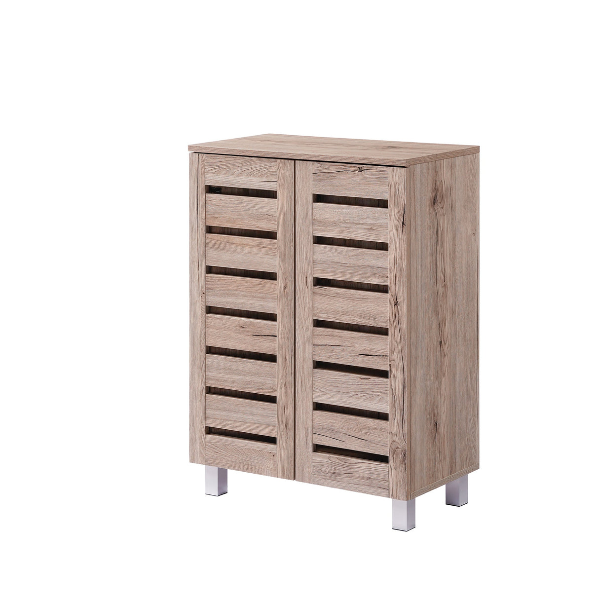 Euston Modern 2 Door Shoe Storage Cabinet - Swish Furniture