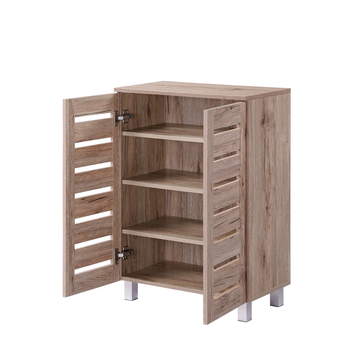 Euston Modern 2 Door Shoe Storage Cabinet - Swish Furniture